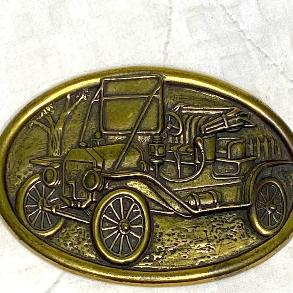 Vintage Model A car belt buckle